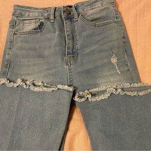 light wash flare jeans:)